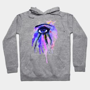 Dripping blue eye Hoodie